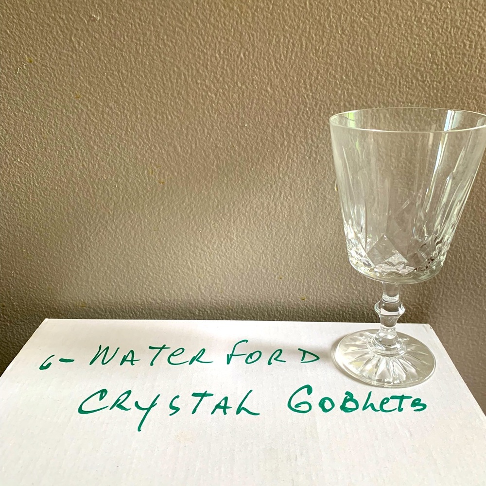 Waterford Wine Glasses. Classic Lismore 1952 Claret 4.4 Oz Set of 6.